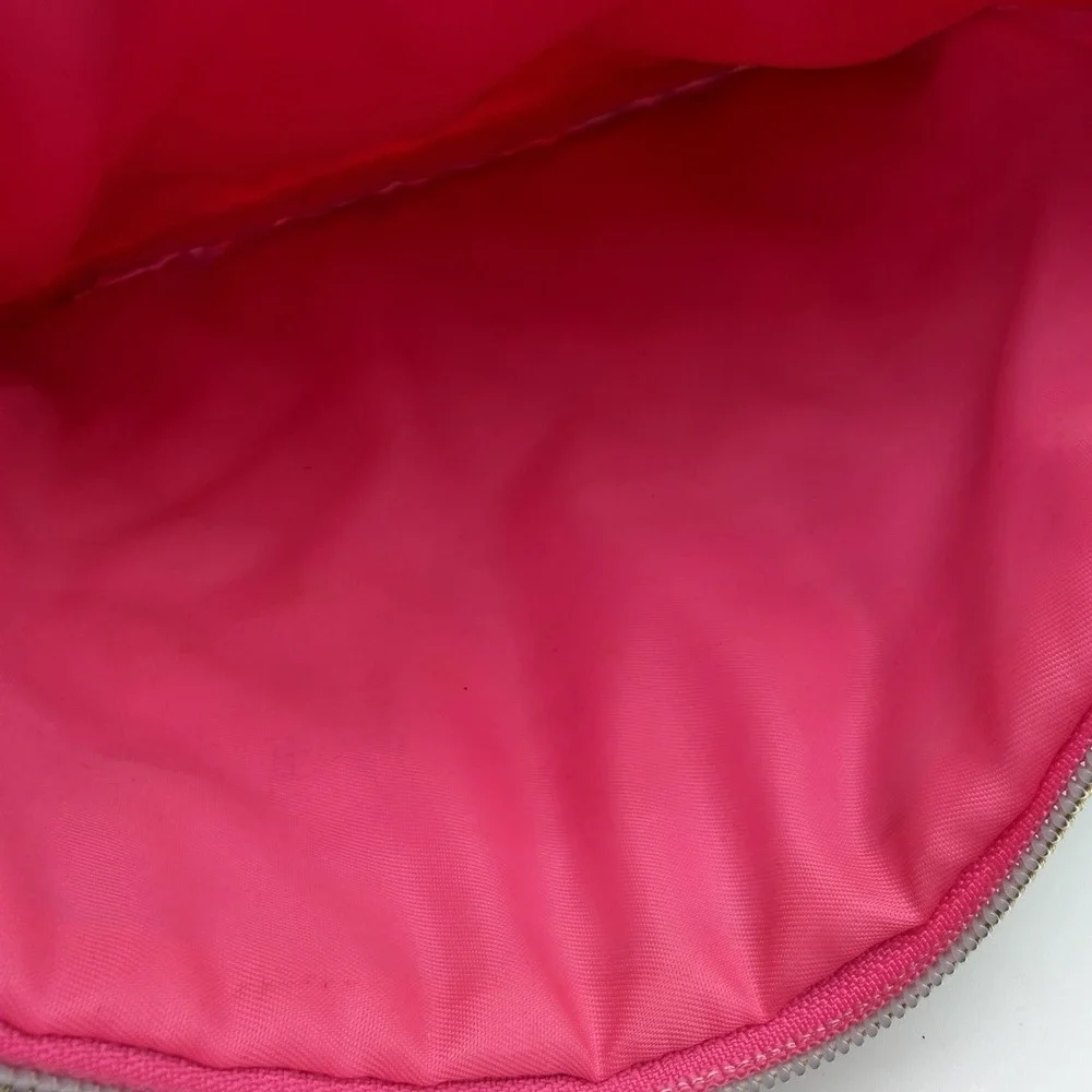 Lilly Pulitzer Quilted Pouch Banana Split Print‎ Bag Makeup Cosmetics Zip Top